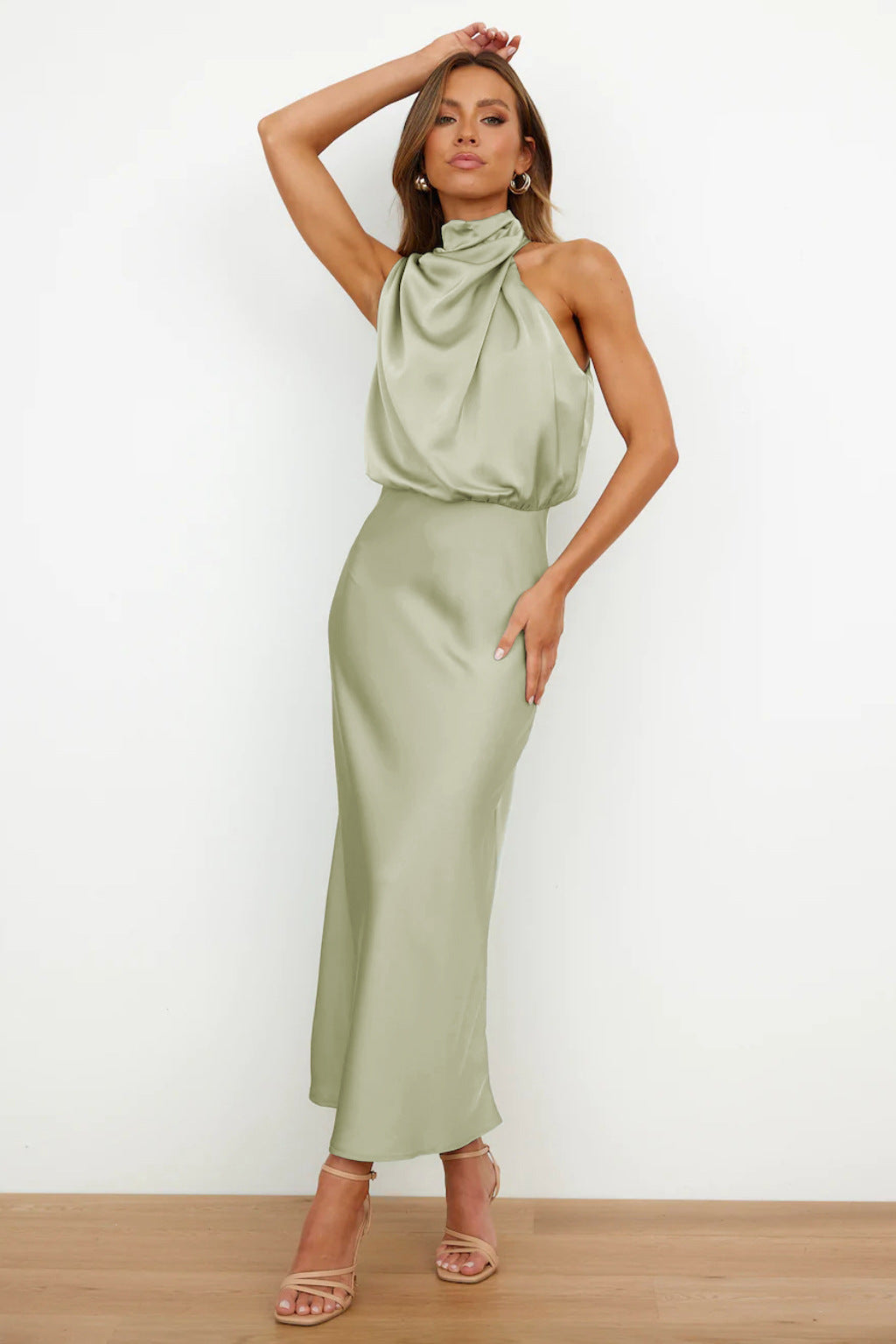 Abito Sottile Elegante Satinato