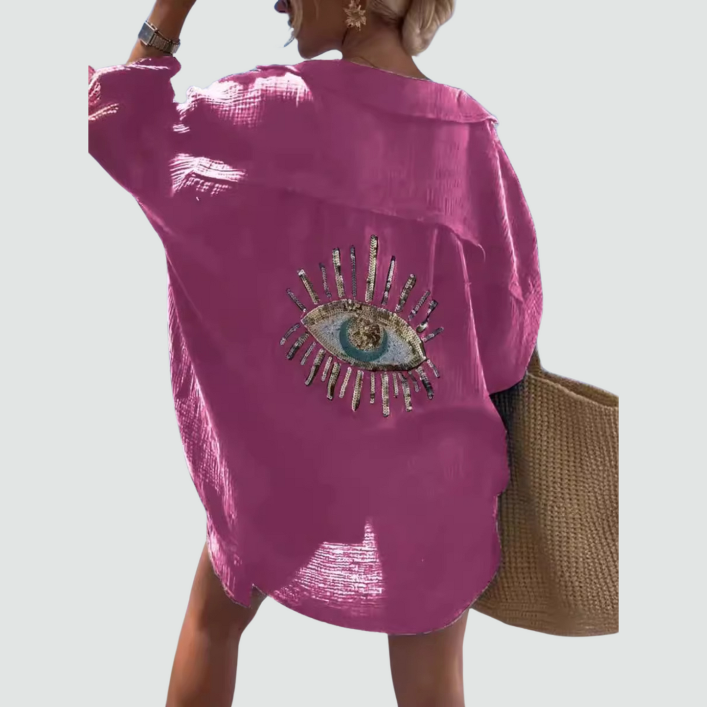 Camicia Oversize con Occhio Magnetico