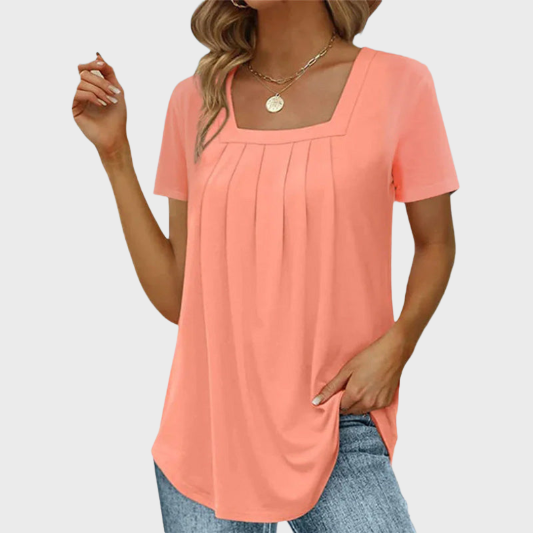 Breezy-Elegance Summer Blouse