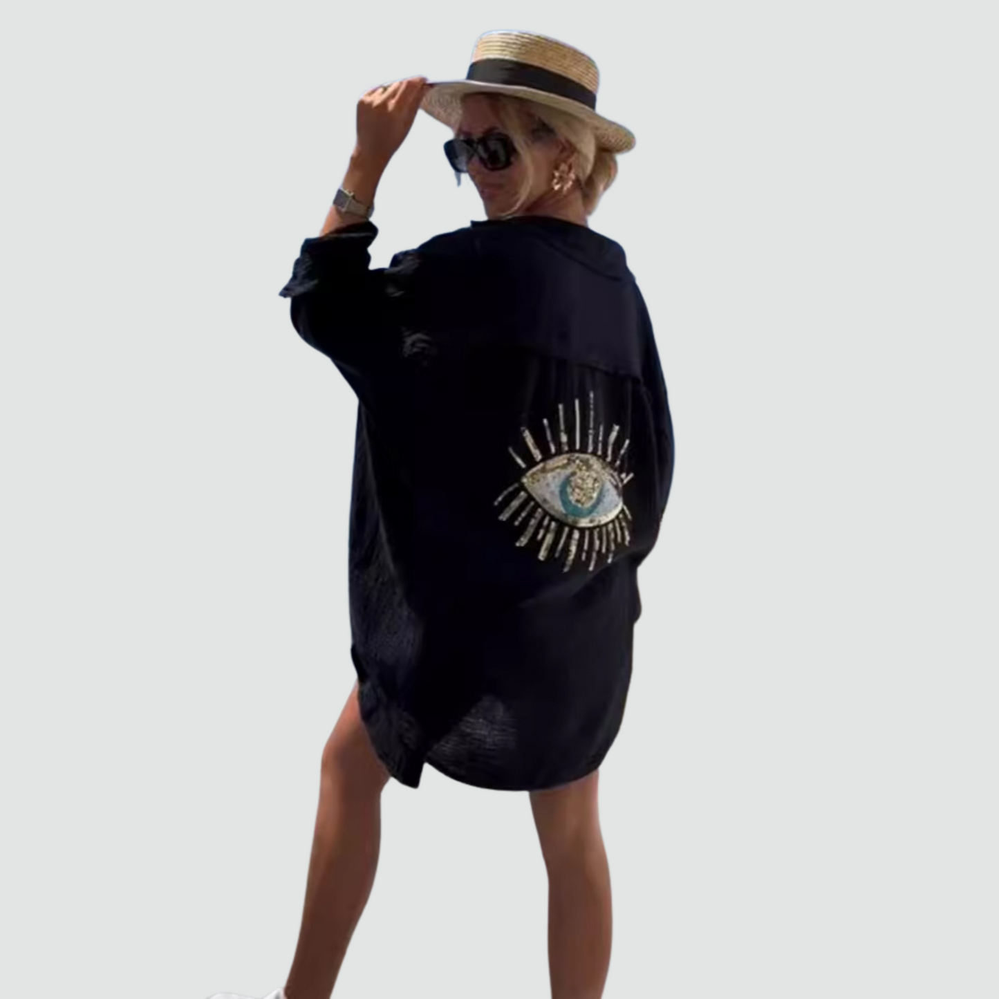 Camicia Oversize con Occhio Magnetico