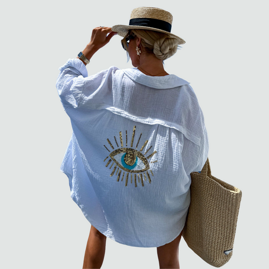 Camicia Oversize con Occhio Magnetico