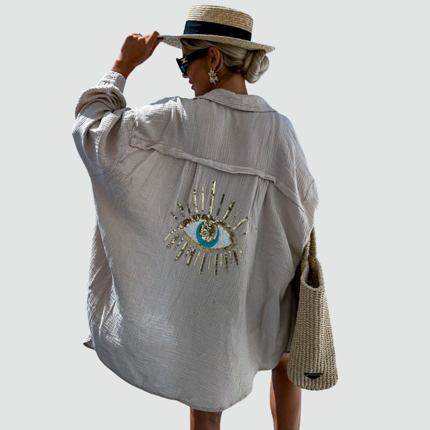 Camicia Oversize con Occhio Magnetico
