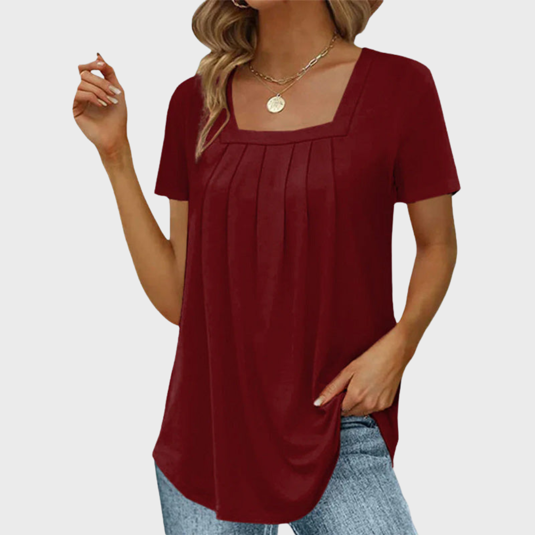 Breezy-Elegance Summer Blouse
