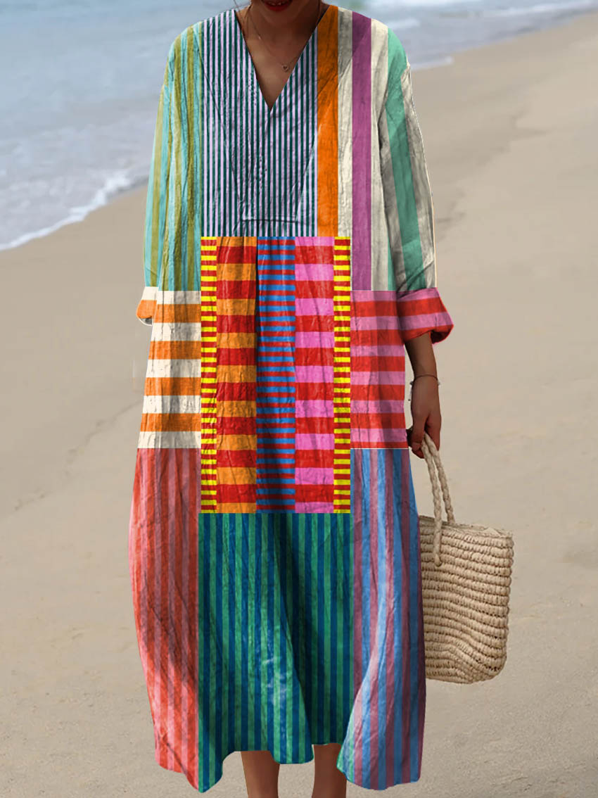 Abito Mireya Vintage-Geometrico