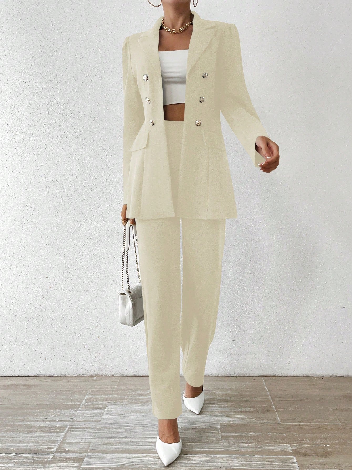 Elegante Completo Manica Lunga