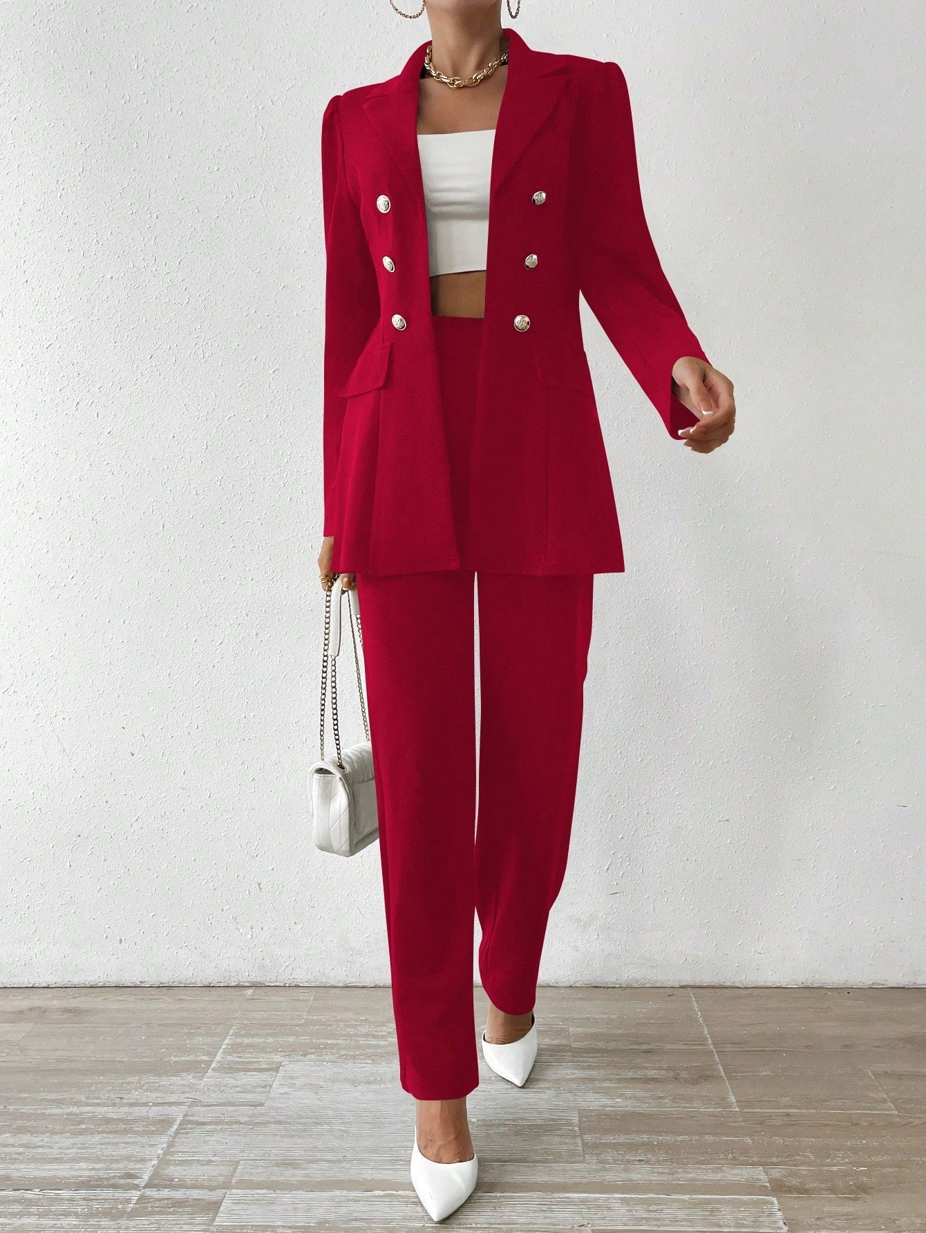 Elegante Completo Manica Lunga