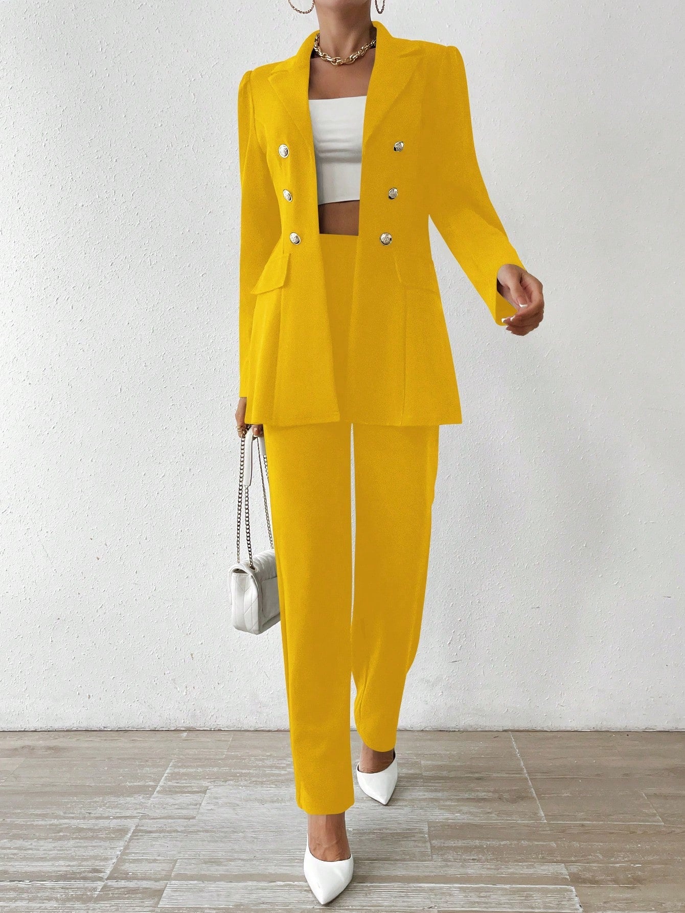 Elegante Completo Manica Lunga