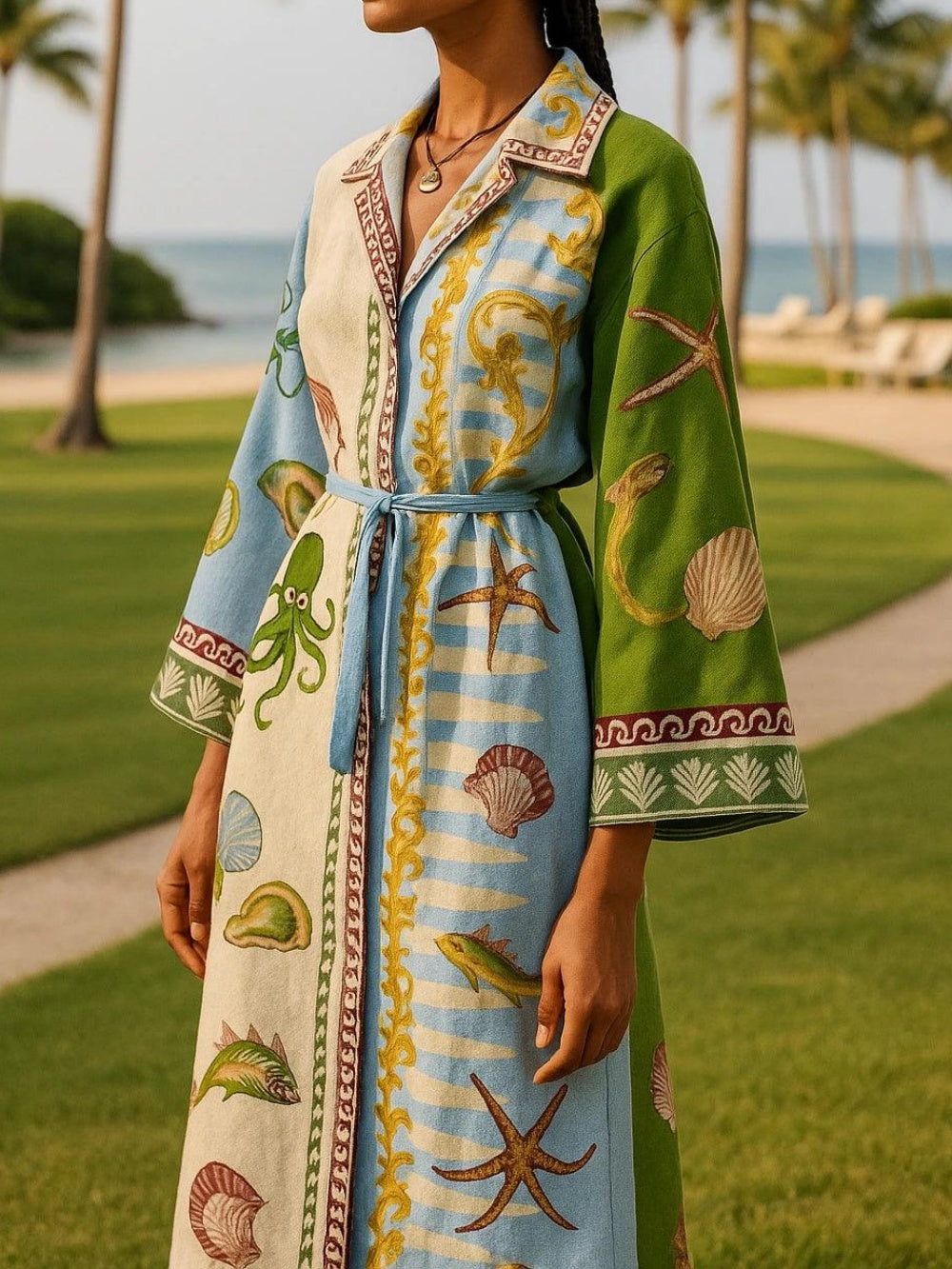 Abito Midi Eleganza Marina