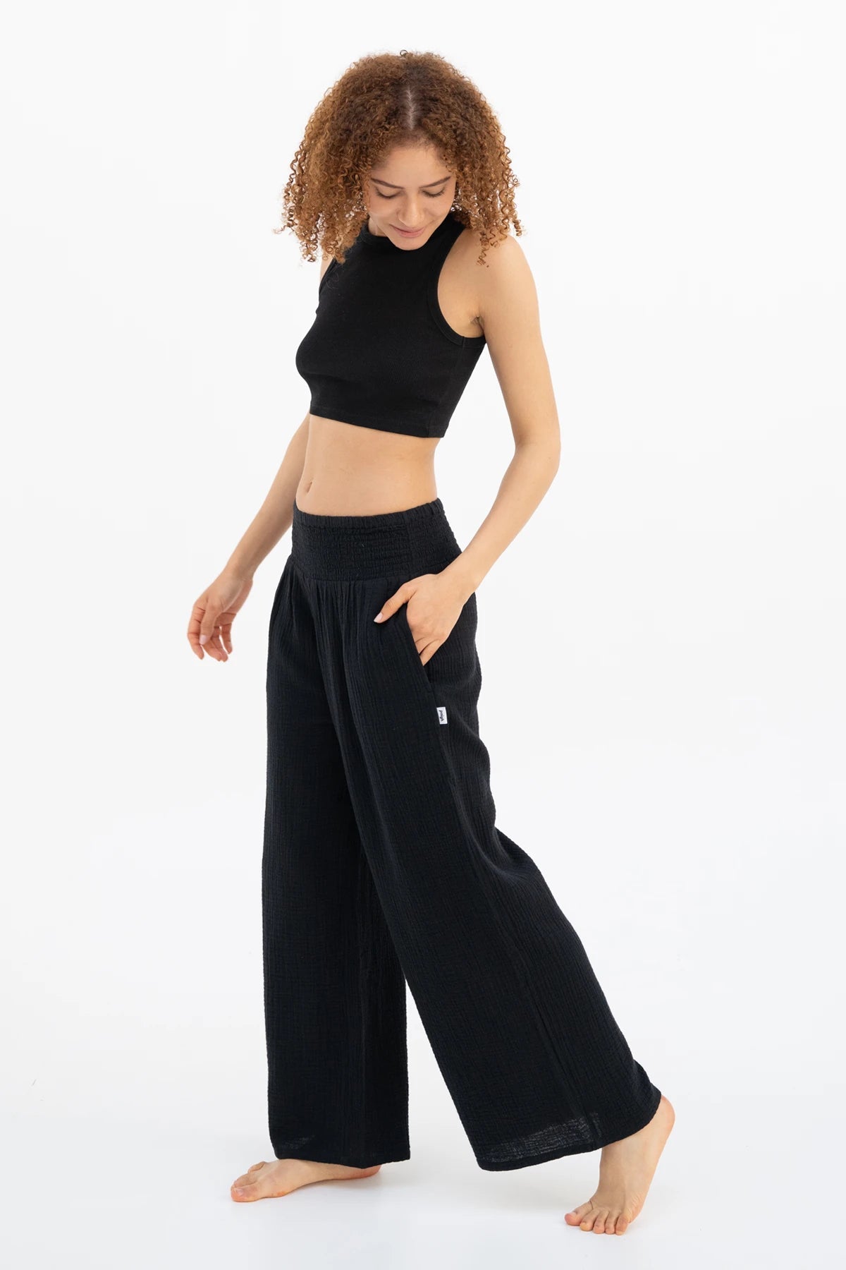 Pantaloni Palazzo Ultra-Leggeri
