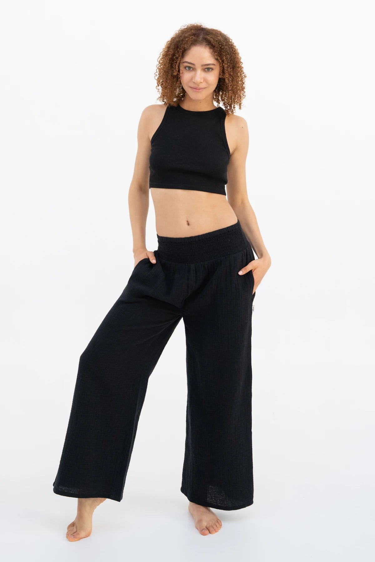 Pantaloni Palazzo Ultra-Leggeri