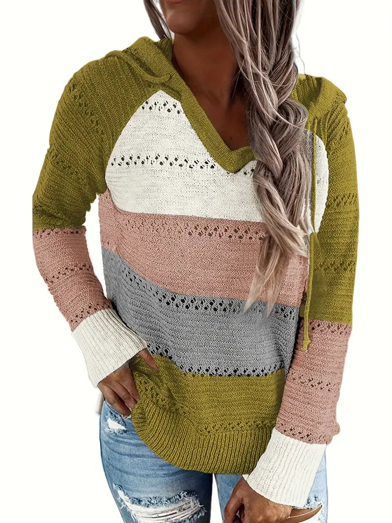 Maglione Lungo Cappuccio Snellente