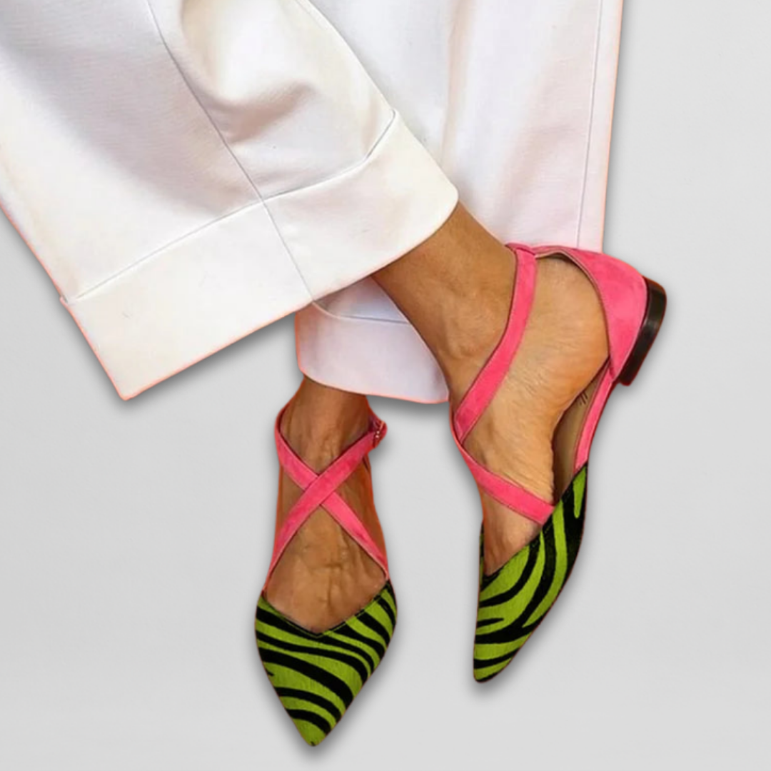 Ballerine Glamour Zebra-Fuchsia