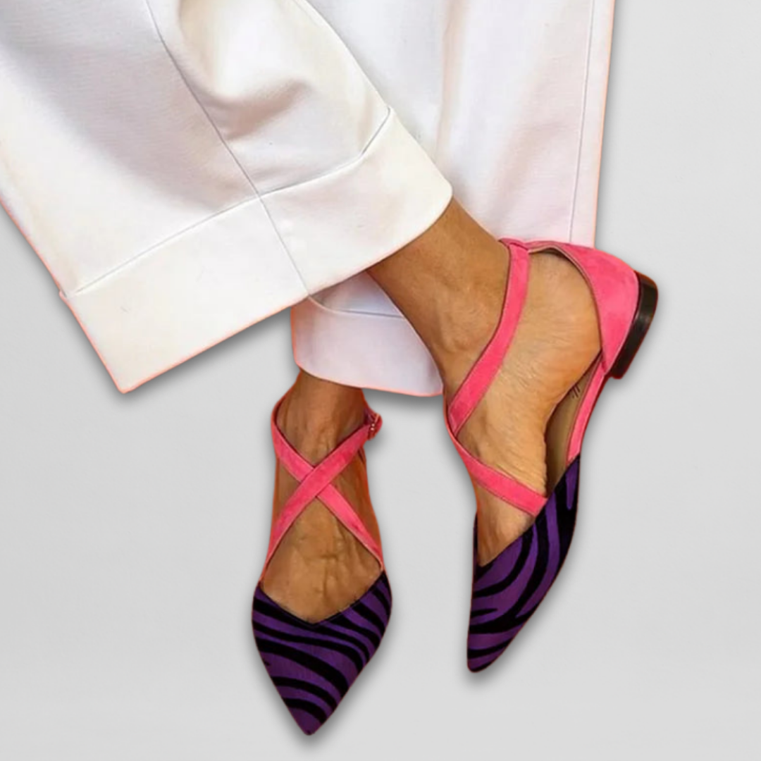 Ballerine Glamour Zebra-Fuchsia
