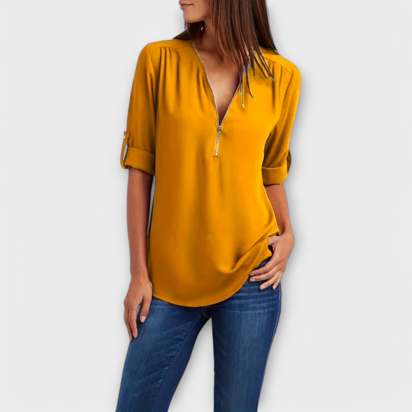Eleganza Casual Blusa V-Neck