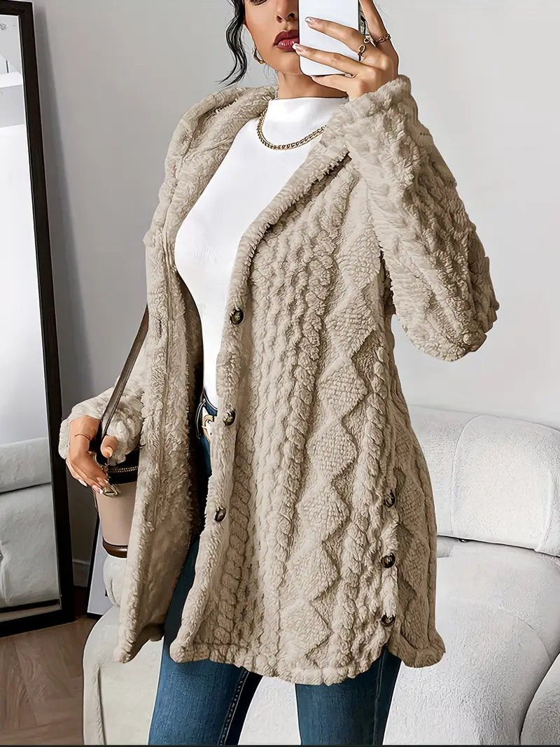 Cappotto Lungo Cappuccio Cura-Facile