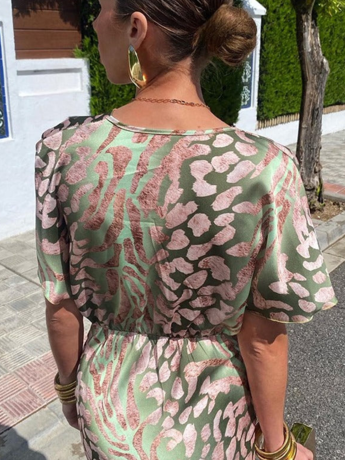 Abito Floreale Elegante Silhouette