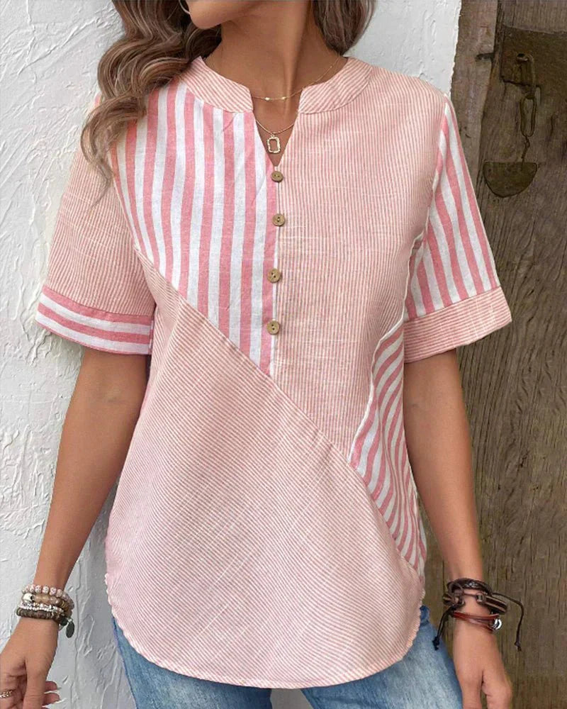 Eco-Soft Striped Blouse