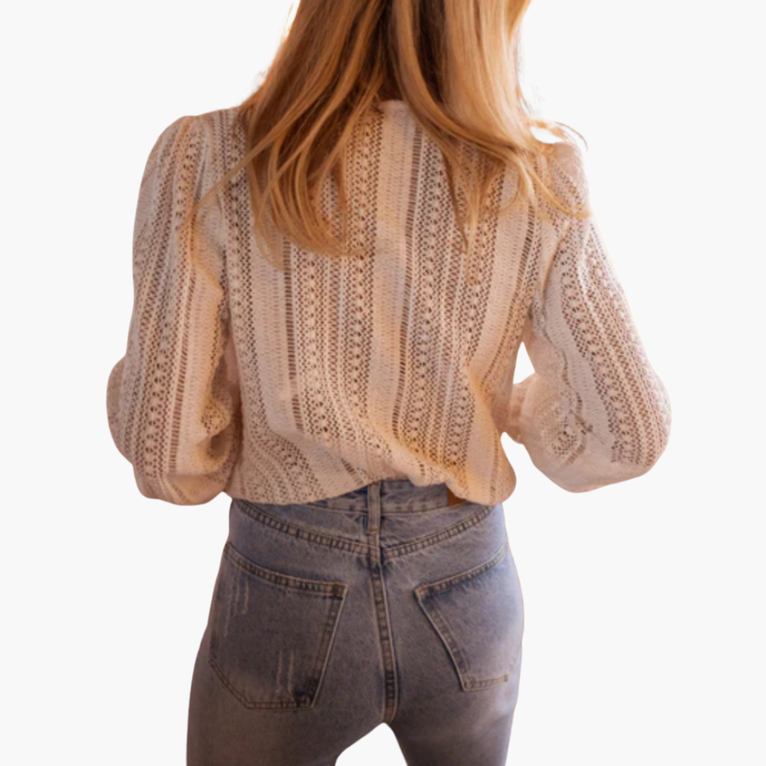 Elegante Blusa V-Neck