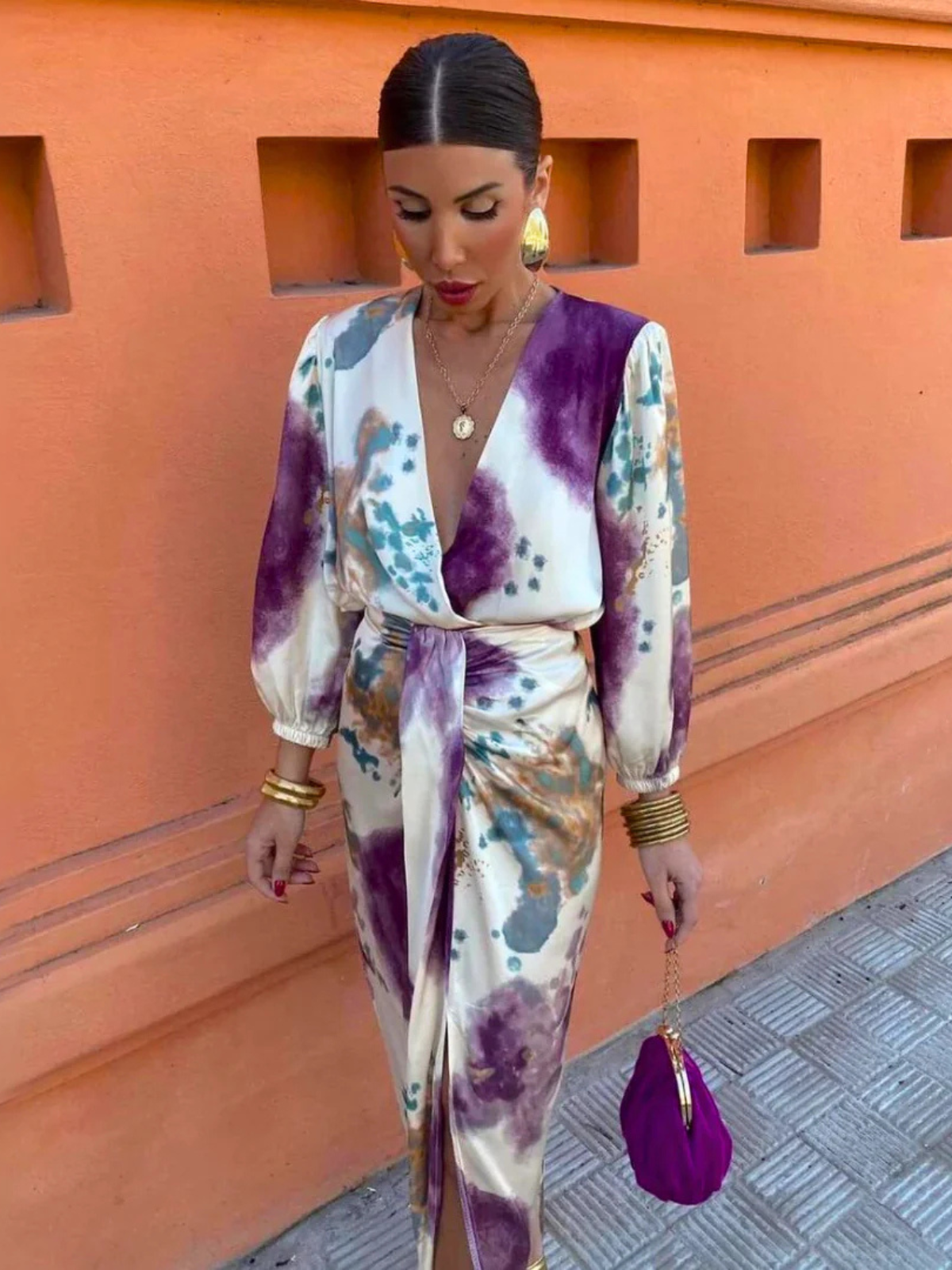Abito Elegante Snellente a Due Pezzi