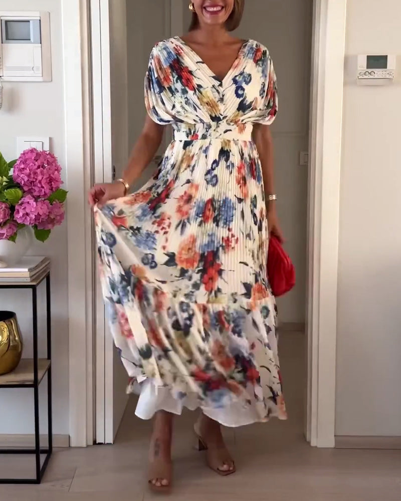Timeless Floral Elegance Dress