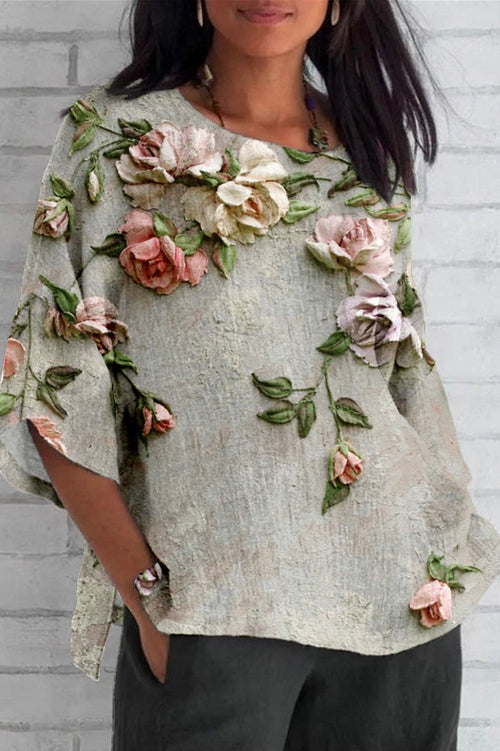 Blusa Floreale 3D Leggera