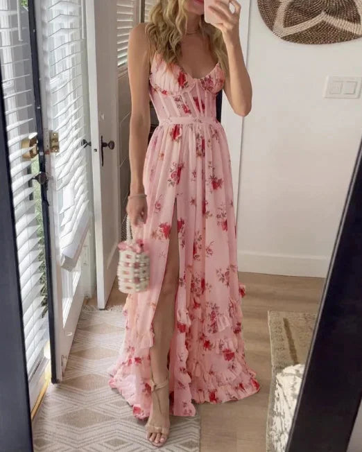 Abito Midi Romantico Floreale