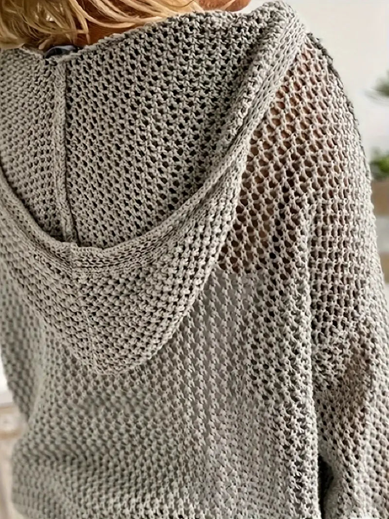Maglione Lungo Cappuccio Cura-Facile
