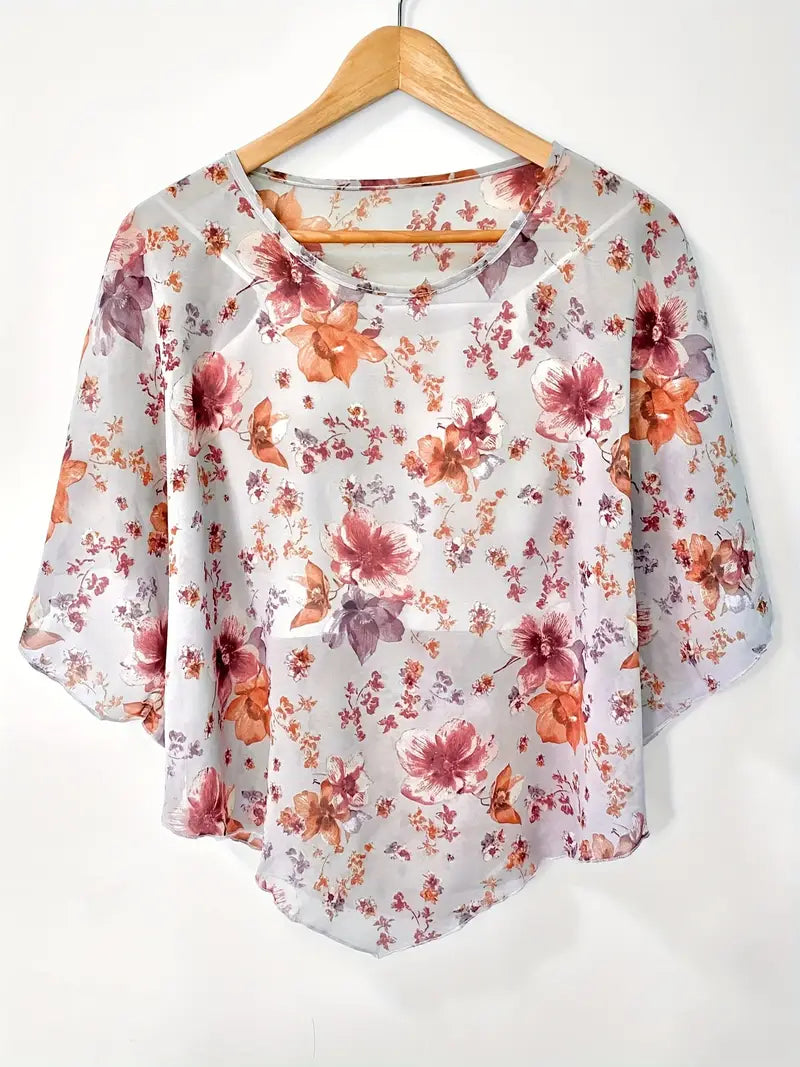 Maglia Floreale Traspirante