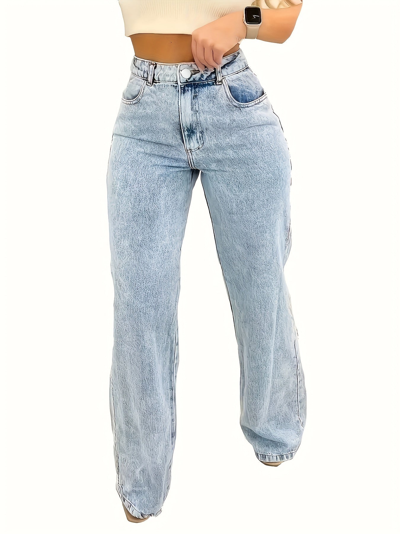 Pantaloni Dritti Comfort-Stretch