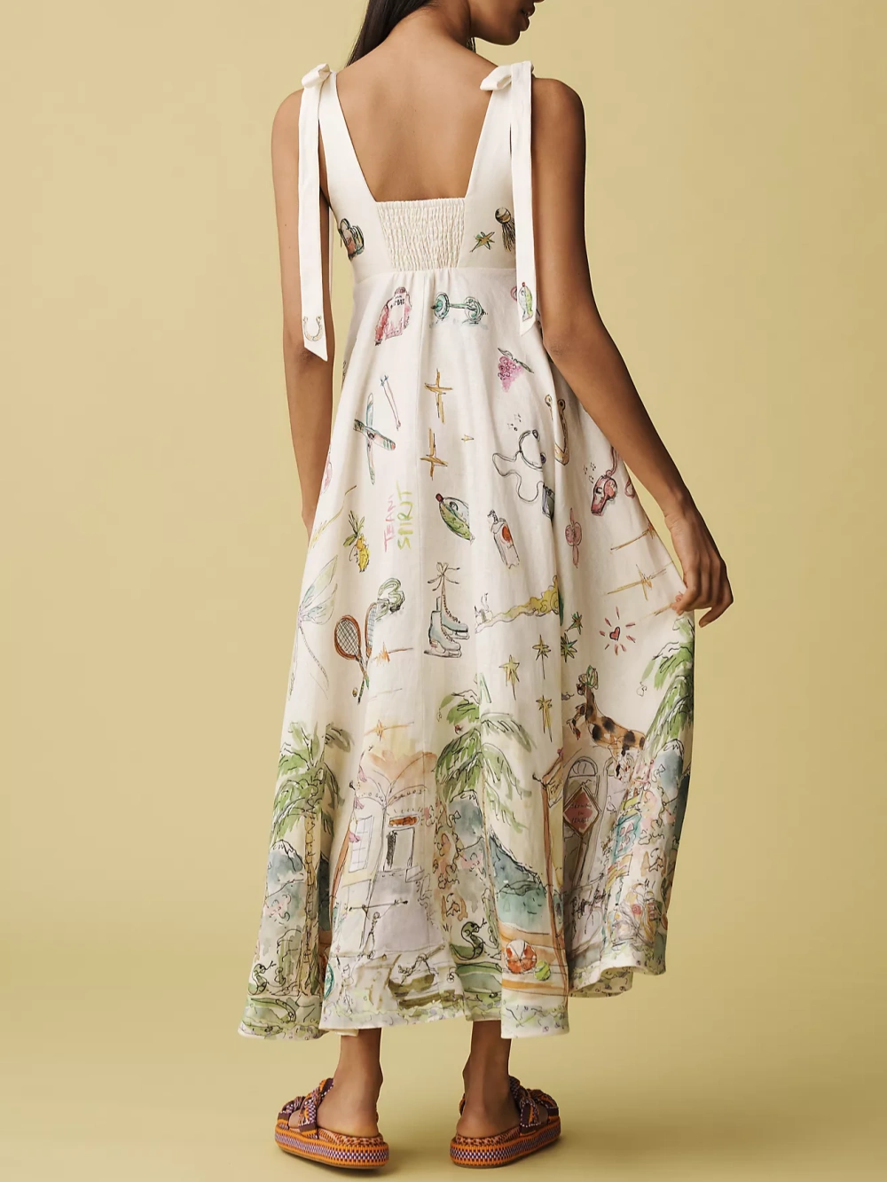 Abito Midi Veste-Pittura