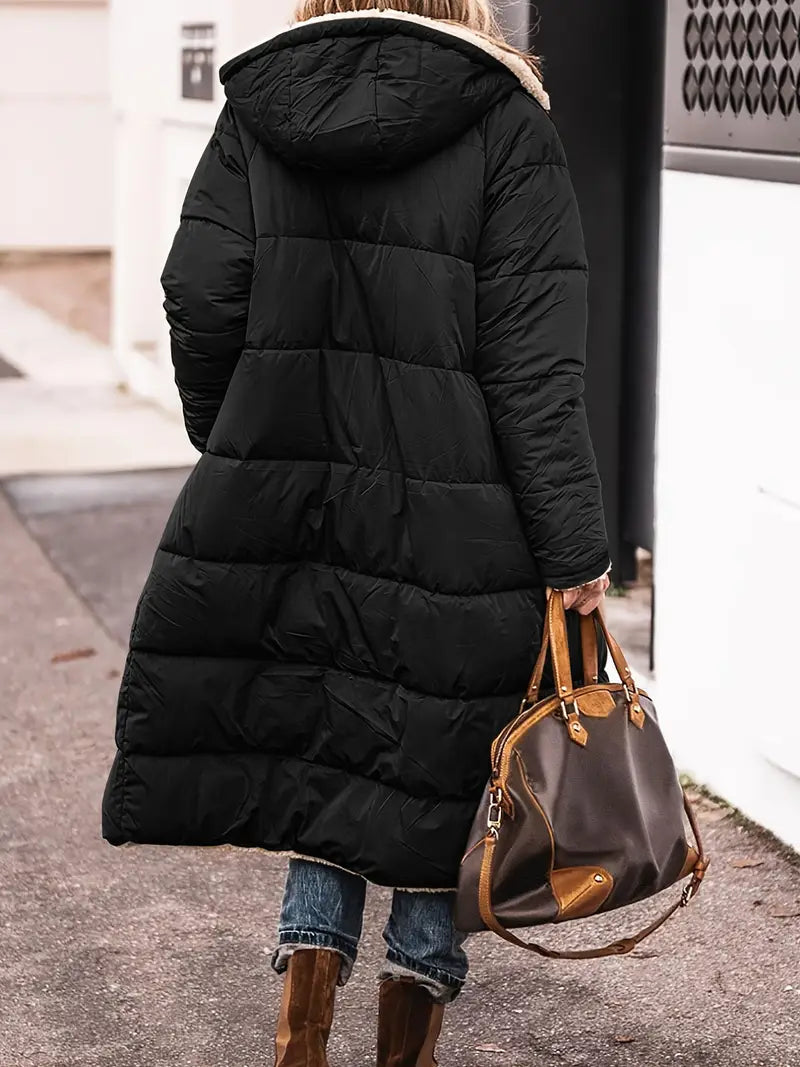 Giacca Lunga Fleece Caldo-Morbida