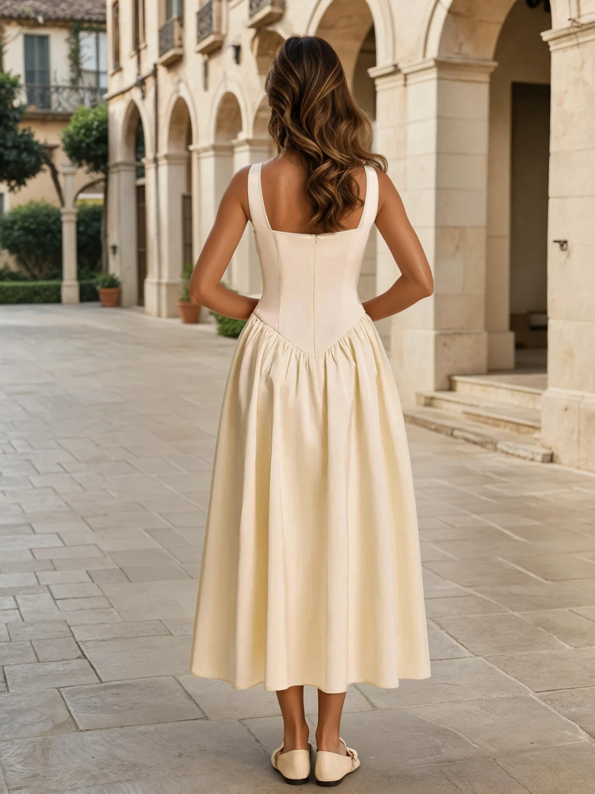 Abito Midi Slim Fit Elegante
