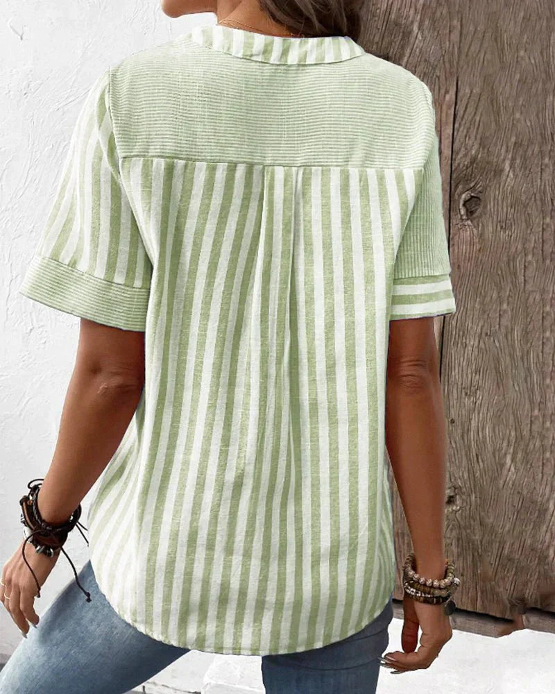 Eco-Soft Striped Blouse