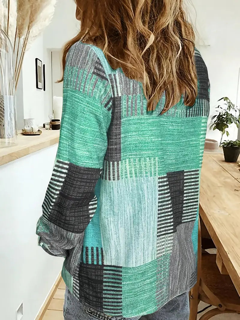 Blusa Color Block Calda-Leggera