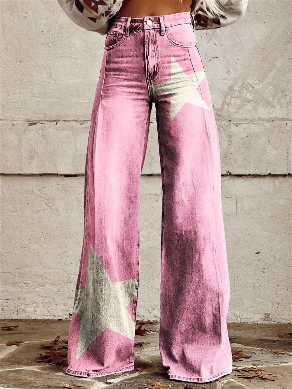 Pantaloni eleganti a gamba larga