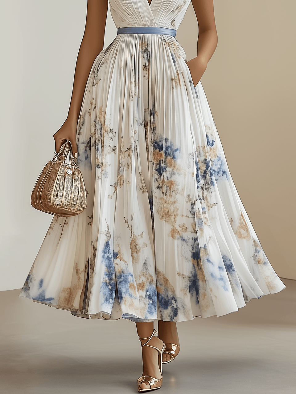 Abito Maxi Floreale Elegante