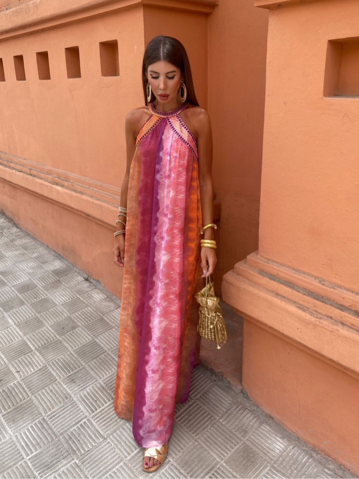 Abito Tie-Dye Elegante