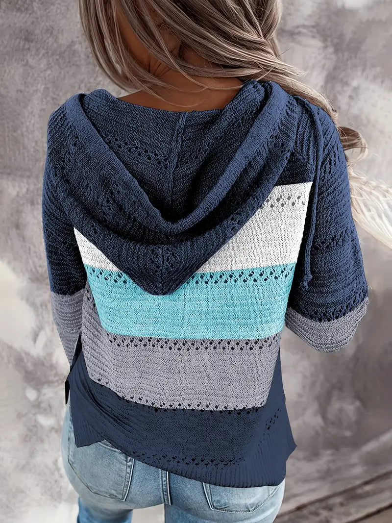 Maglione Lungo Cappuccio Snellente