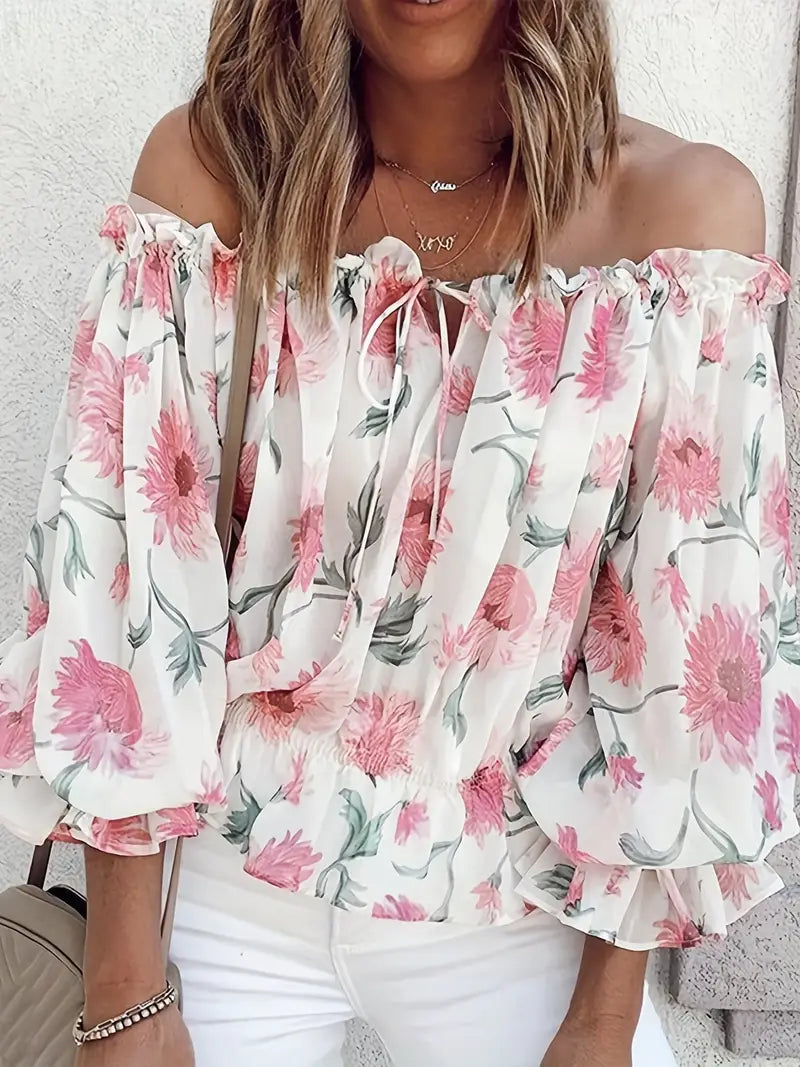 Maglione Floreale Leggero-Caldo