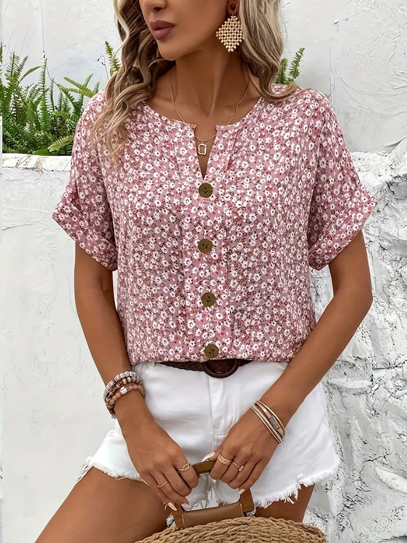 Elegante Blouse Floreale