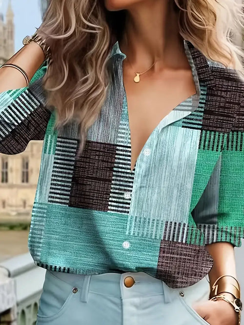 Blusa Color Block Calda-Leggera