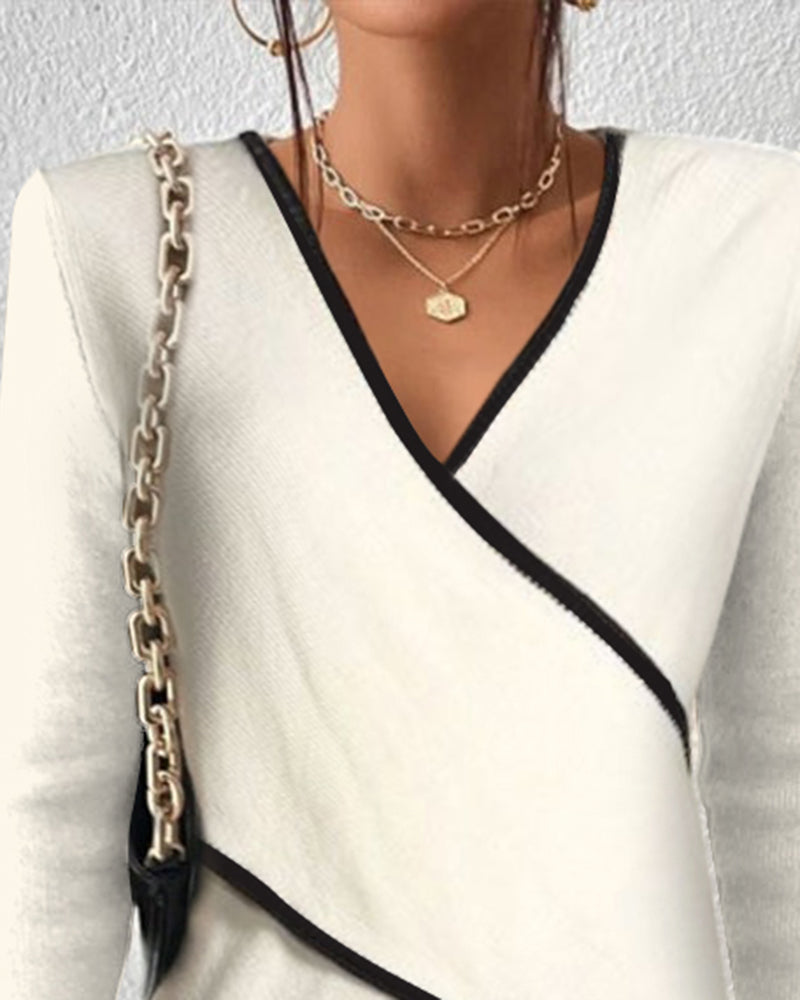 Elegant V-Neck Sweater