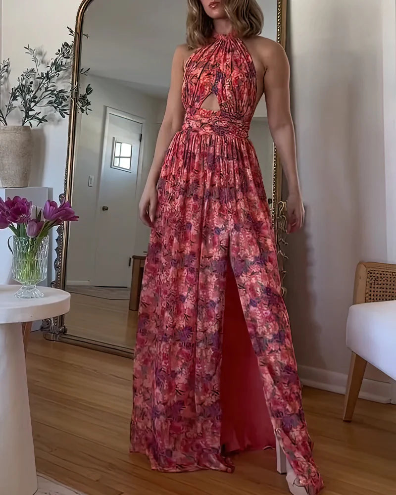 Abito Maxi Floreale Elegante