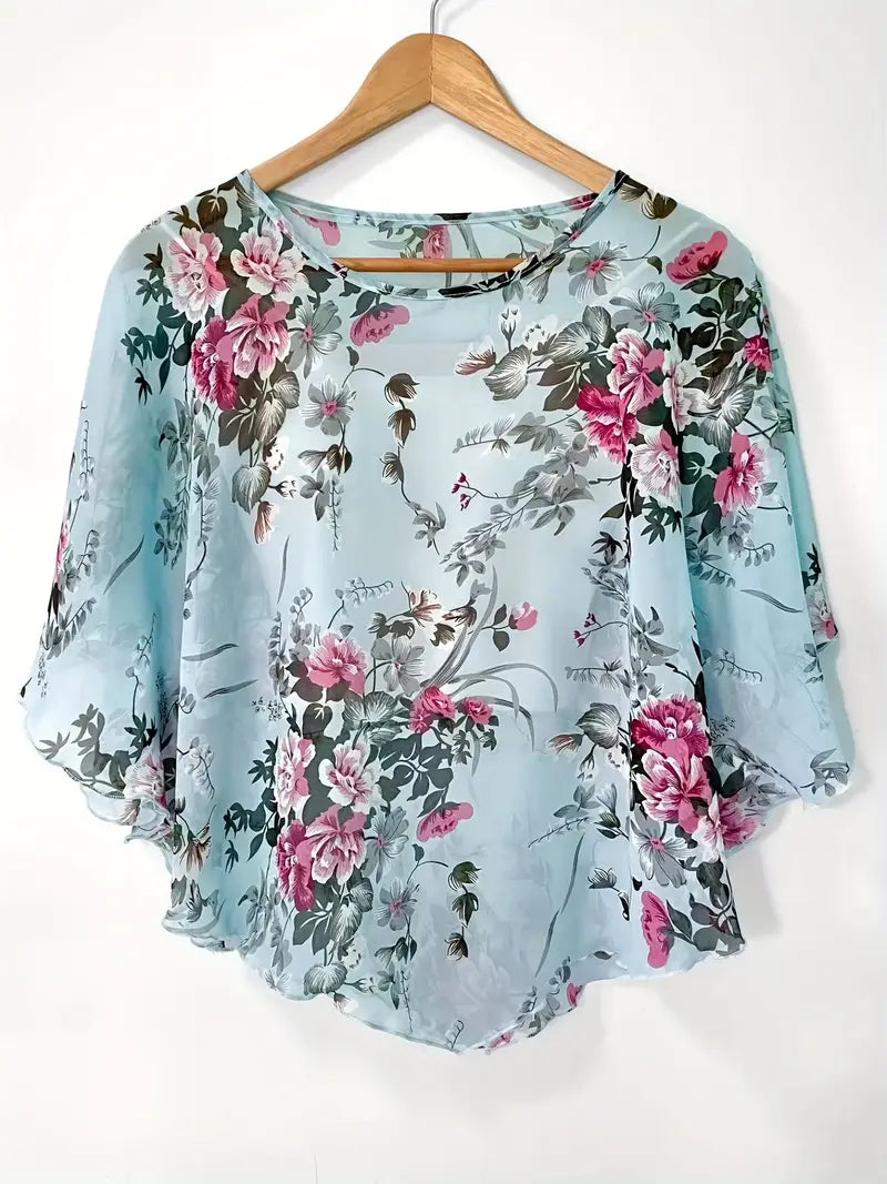 Maglia Floreale Traspirante