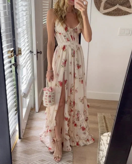 Abito Midi Romantico Floreale