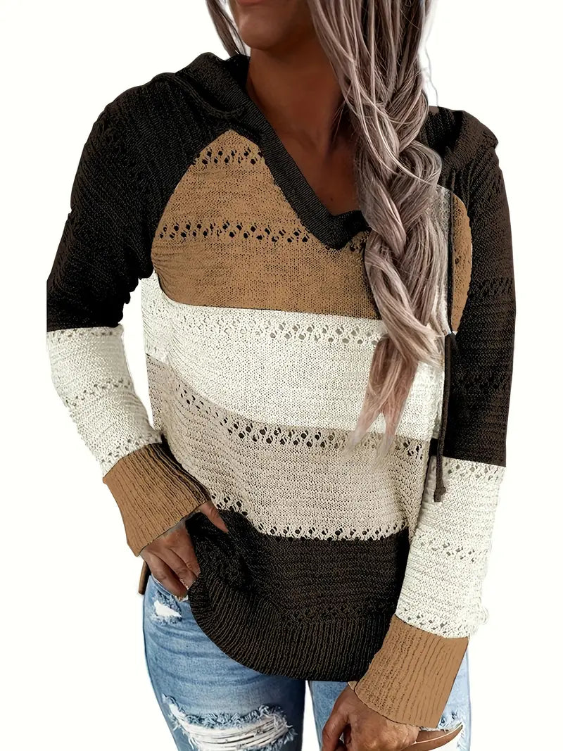 Maglione Lungo Cappuccio Snellente