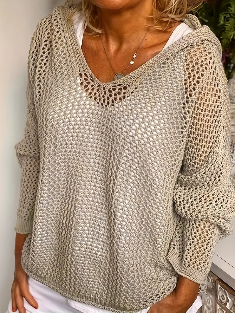 Maglione Lungo Cappuccio Cura-Facile