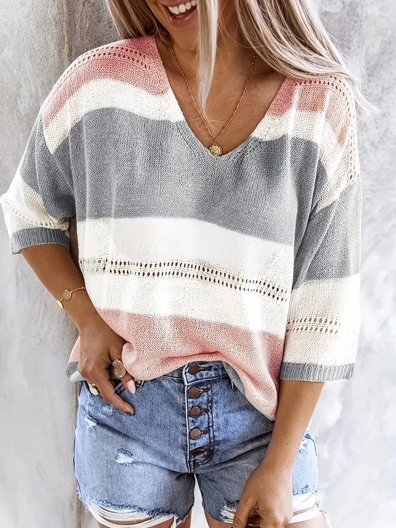 Maglione Scollo V No-Stiro