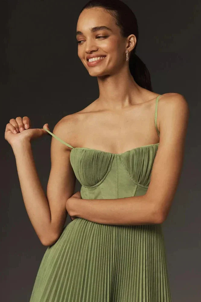 Vestito Tulle-Plissé Elegante