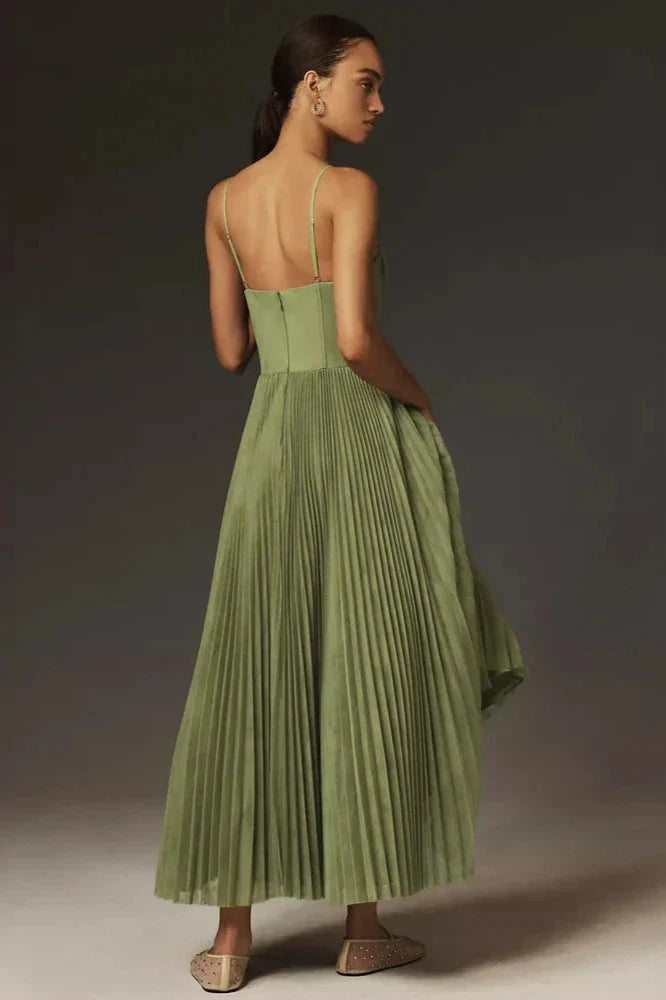 Vestito Tulle-Plissé Elegante